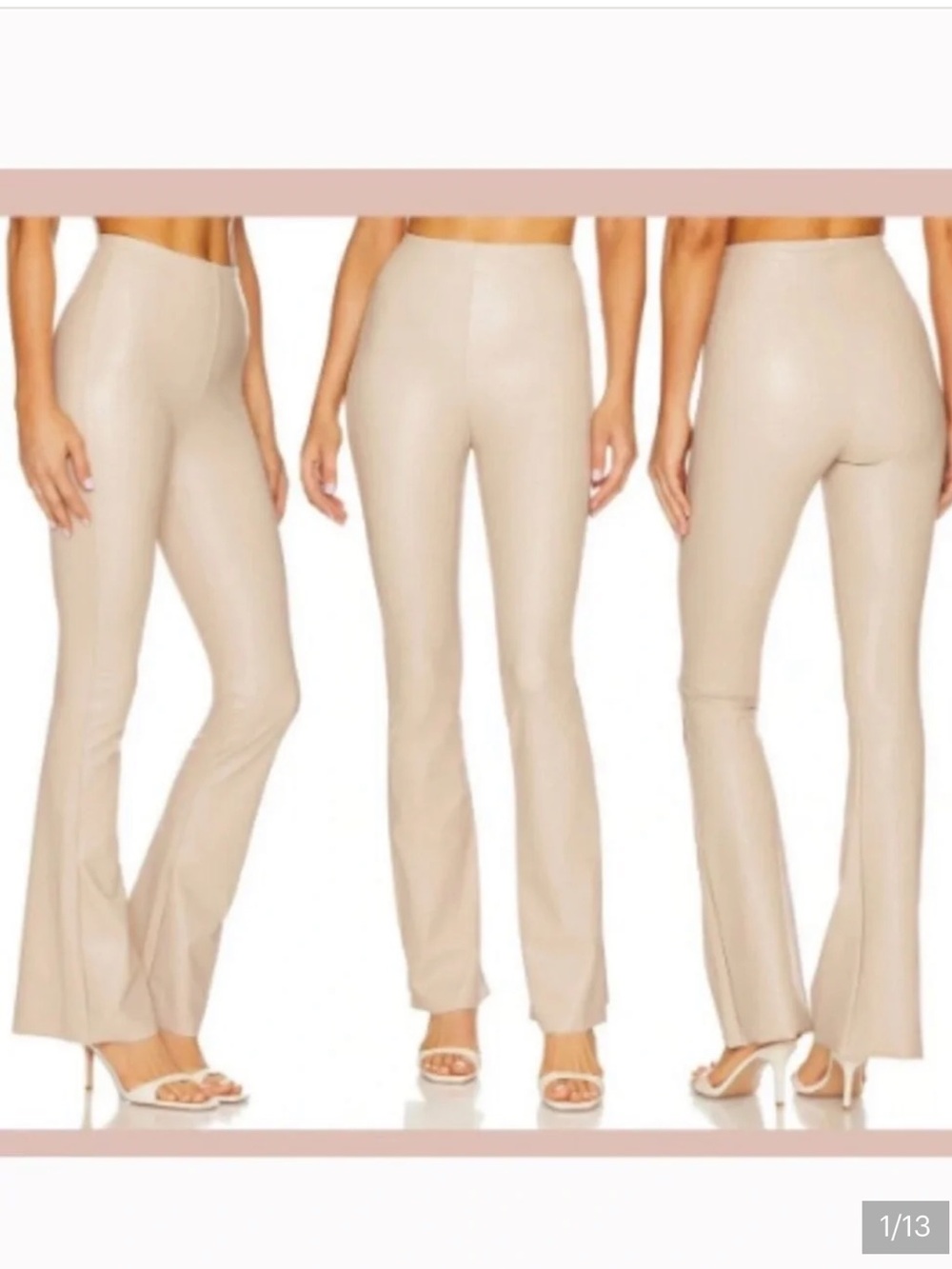 Commando High-Rise Flare Pants Leggings Faux Leather S NEW $158